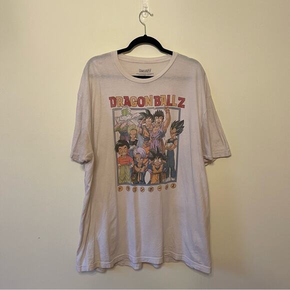 Vintage Dragon Ball Z L short sleeve t-shirt anime white red Goku cotton - Picture 1 of 7